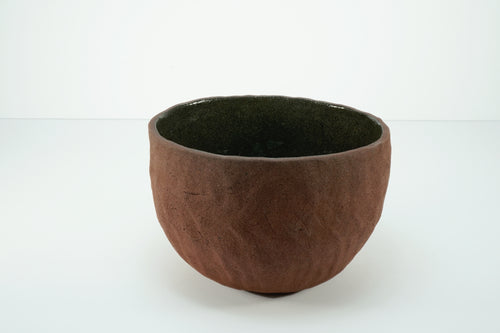 Bols gris foncé et terre cuite (2 dim.) - Terracotta and dark gray bowls (2 dim.)